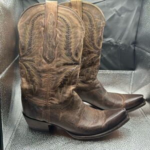 Lucchese Marcella Brown Heeled Boots Women’s 11- fit more like 9.5-10